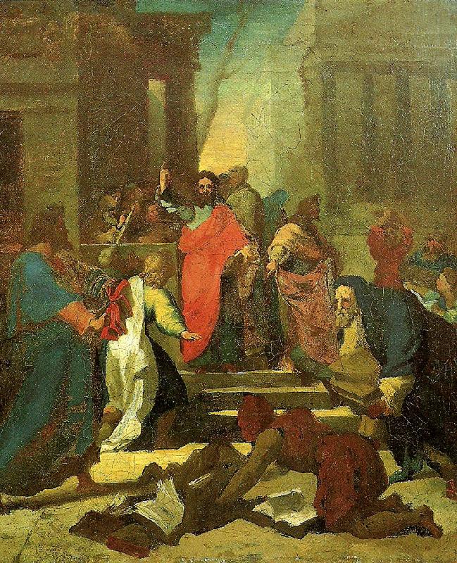 Theodore   Gericault la predication de saint paul a ephese oil painting image